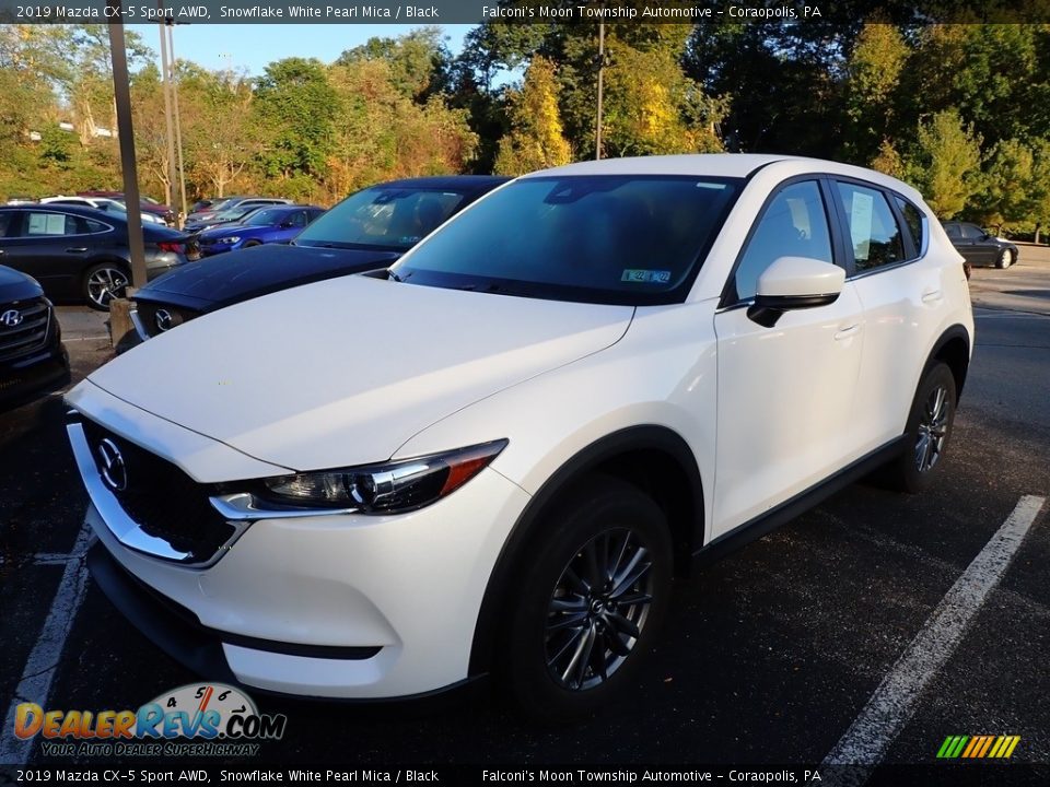 2019 Mazda CX-5 Sport AWD Snowflake White Pearl Mica / Black Photo #1