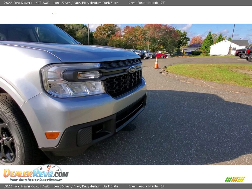 2022 Ford Maverick XLT AWD Iconic Silver / Navy Pier/Medium Dark Slate Photo #28