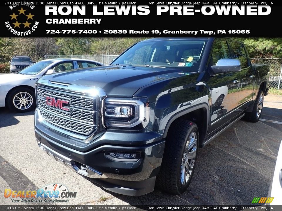 2018 GMC Sierra 1500 Denali Crew Cab 4WD Dark Slate Metallic / Jet Black Photo #1