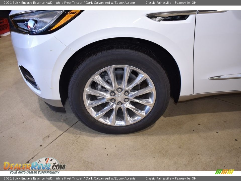 2021 Buick Enclave Essence AWD White Frost Tricoat / Dark Galvanized w/Ebony Accents Photo #3