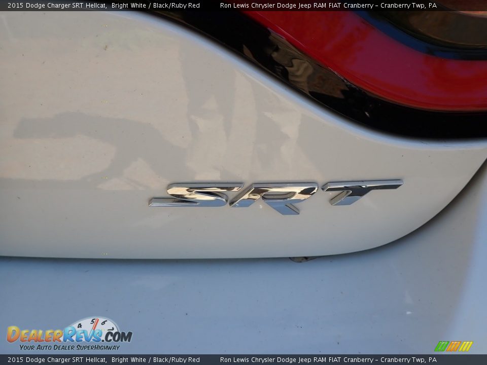 2015 Dodge Charger SRT Hellcat Bright White / Black/Ruby Red Photo #5