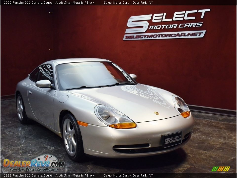 1999 Porsche 911 Carrera Coupe Arctic Silver Metallic / Black Photo #3