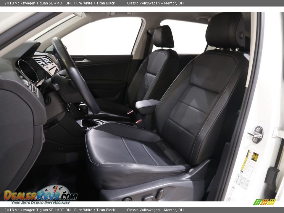 2018 Volkswagen Tiguan SE 4MOTION Pure White / Titan Black Photo #5
