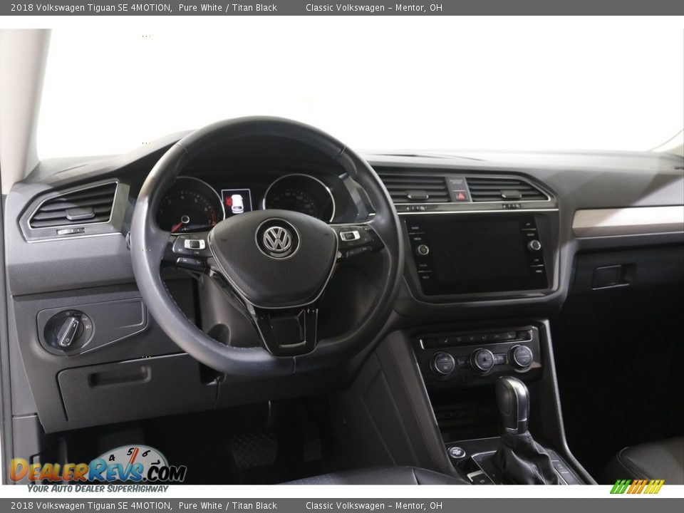 2018 Volkswagen Tiguan SE 4MOTION Pure White / Titan Black Photo #6