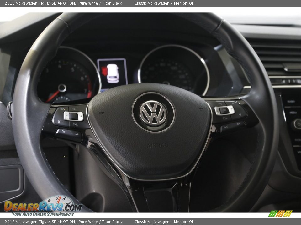 2018 Volkswagen Tiguan SE 4MOTION Pure White / Titan Black Photo #7