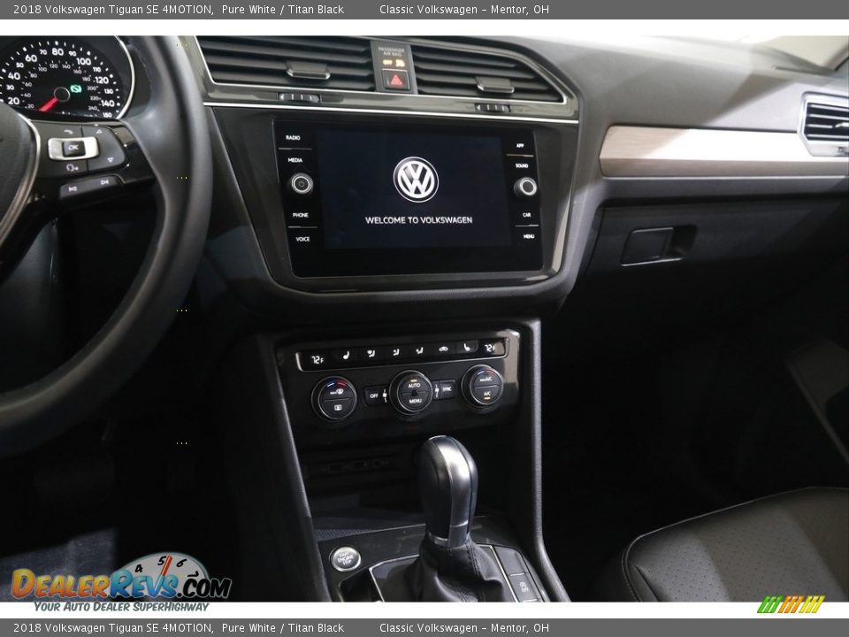 2018 Volkswagen Tiguan SE 4MOTION Pure White / Titan Black Photo #9