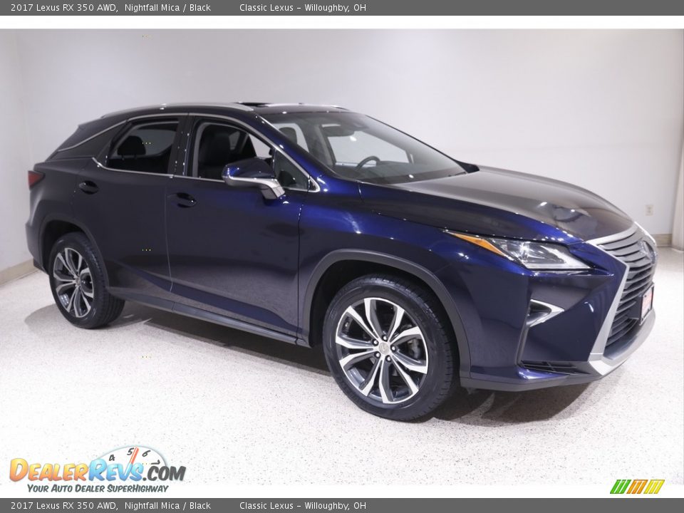 2017 Lexus RX 350 AWD Nightfall Mica / Black Photo #1