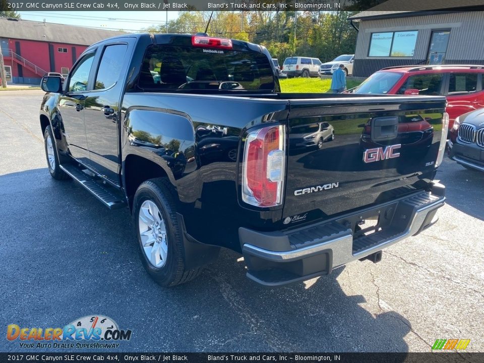 2017 GMC Canyon SLE Crew Cab 4x4 Onyx Black / Jet Black Photo #8