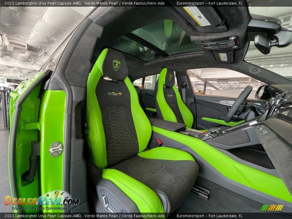 Verde Faunus/Nero Ade Interior - 2021 Lamborghini Urus Pearl Capsule AWD Photo #2