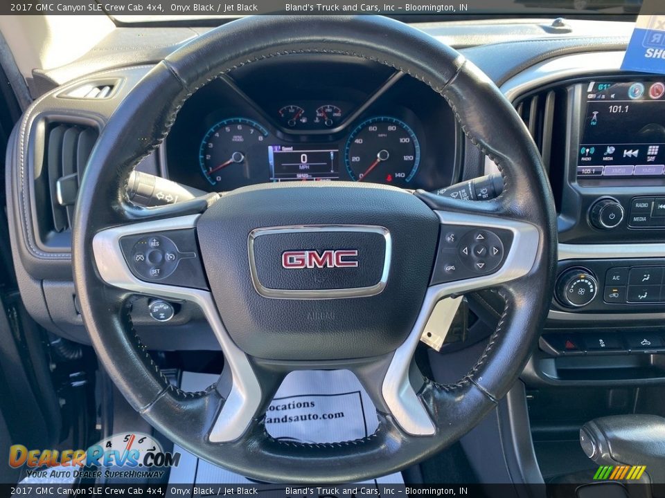 2017 GMC Canyon SLE Crew Cab 4x4 Steering Wheel Photo #14