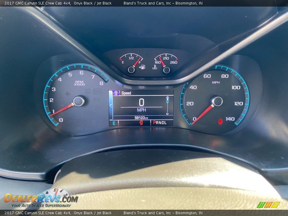 2017 GMC Canyon SLE Crew Cab 4x4 Gauges Photo #15