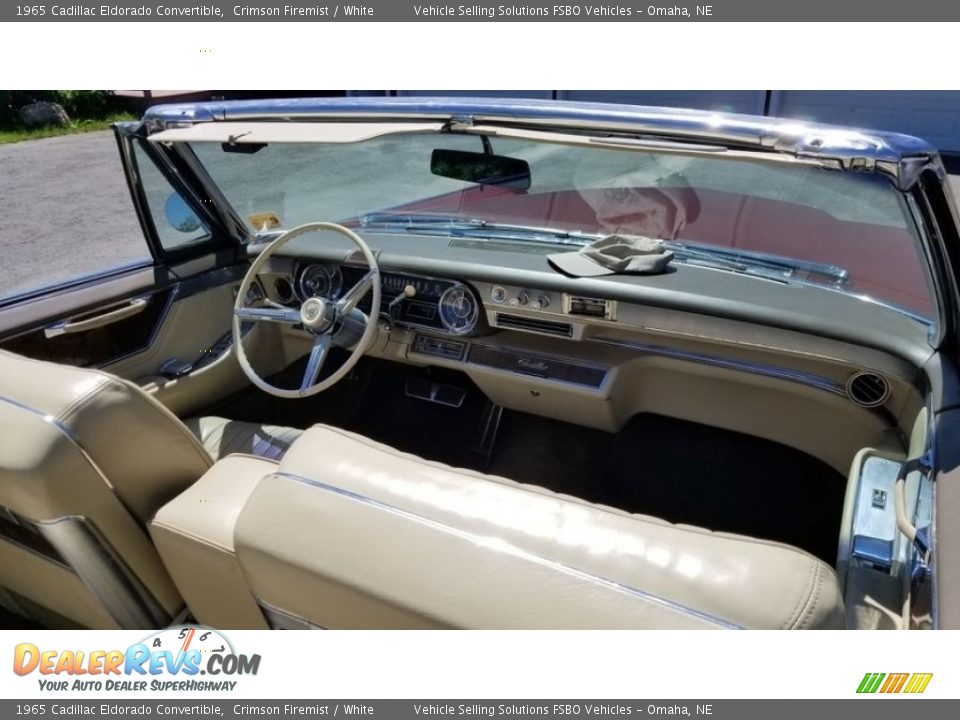 White Interior - 1965 Cadillac Eldorado Convertible Photo #3