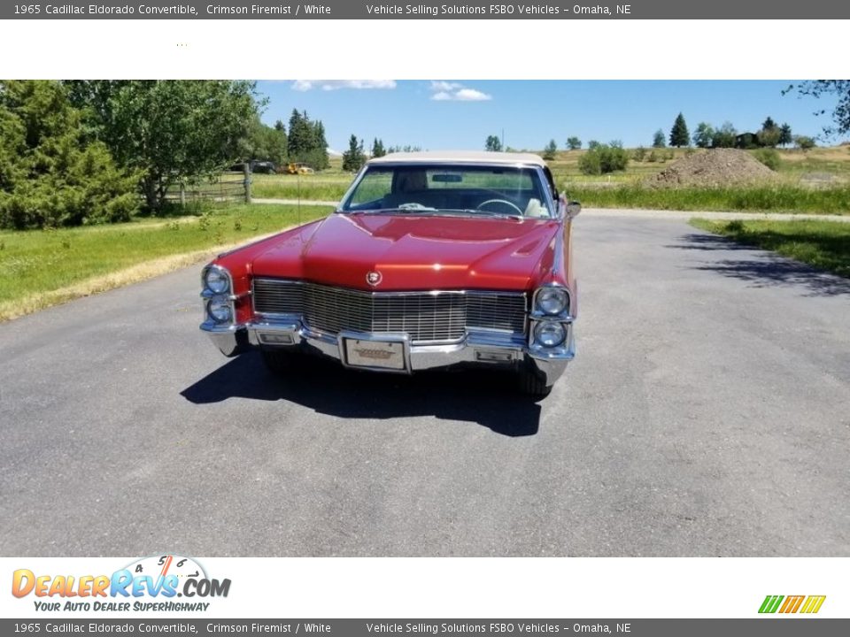 1965 Cadillac Eldorado Convertible Crimson Firemist / White Photo #6