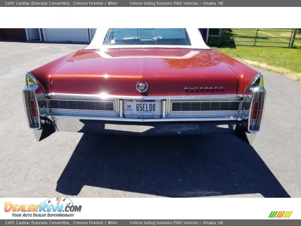 1965 Cadillac Eldorado Convertible Crimson Firemist / White Photo #12