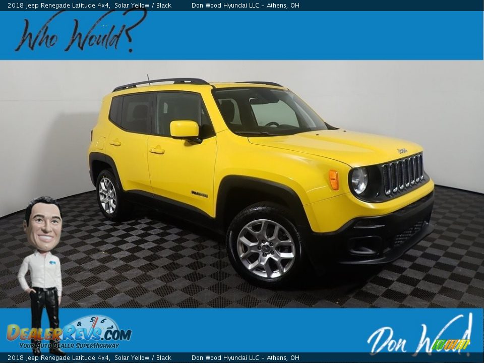 2018 Jeep Renegade Latitude 4x4 Solar Yellow / Black Photo #1