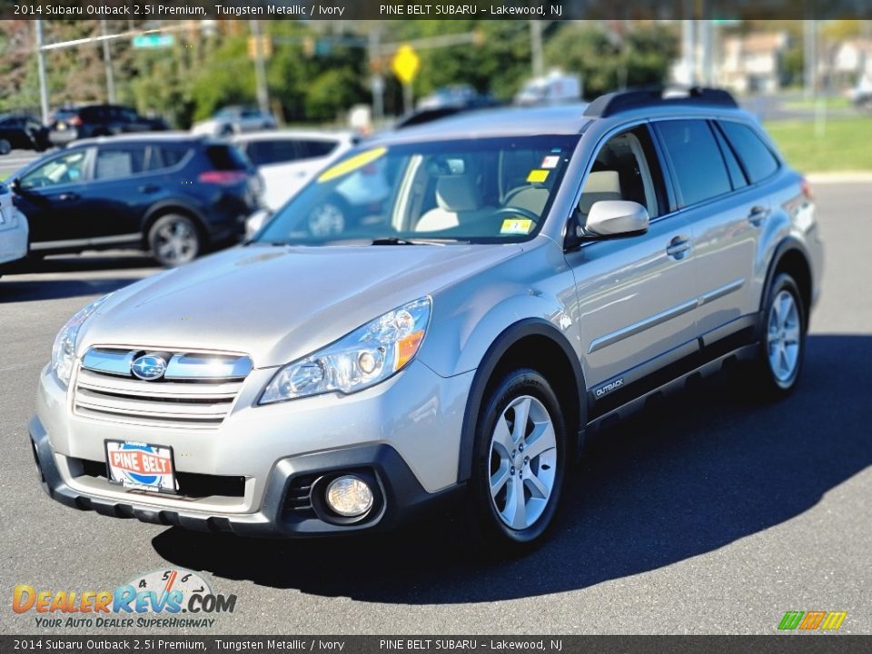 2014 Subaru Outback 2.5i Premium Tungsten Metallic / Ivory Photo #1