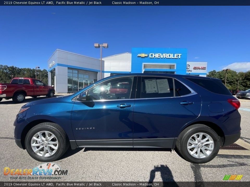 2019 Chevrolet Equinox LT AWD Pacific Blue Metallic / Jet Black Photo #3