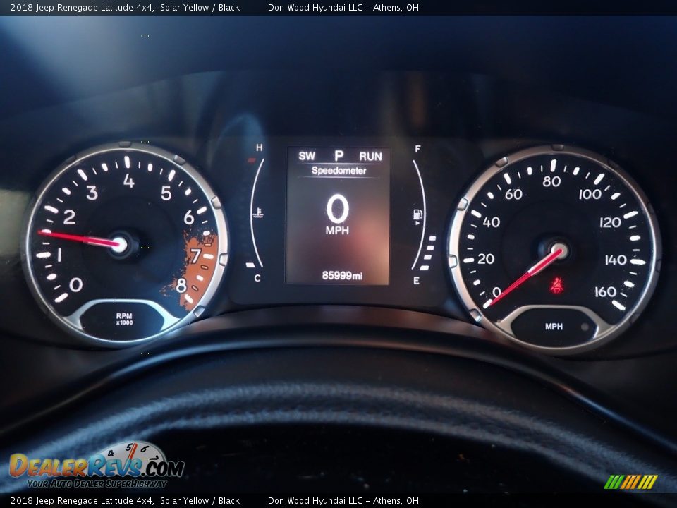 2018 Jeep Renegade Latitude 4x4 Solar Yellow / Black Photo #28