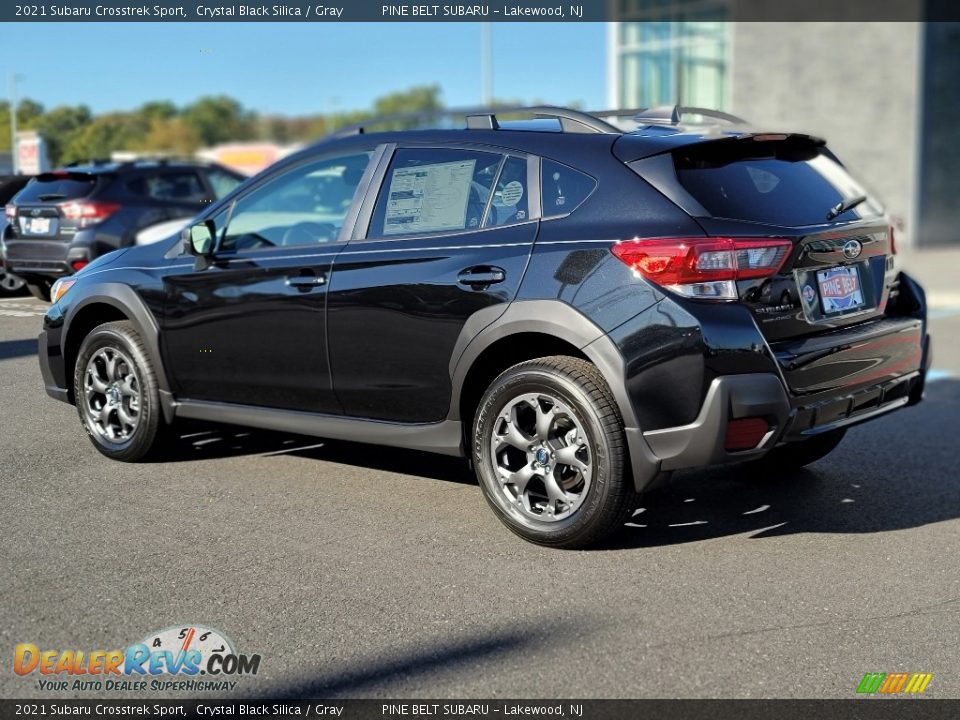 2021 Subaru Crosstrek Sport Crystal Black Silica / Gray Photo #6