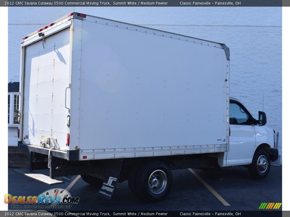 2012 GMC Savana Cutaway 3500 Commercial Moving Truck Summit White / Medium Pewter Photo #2