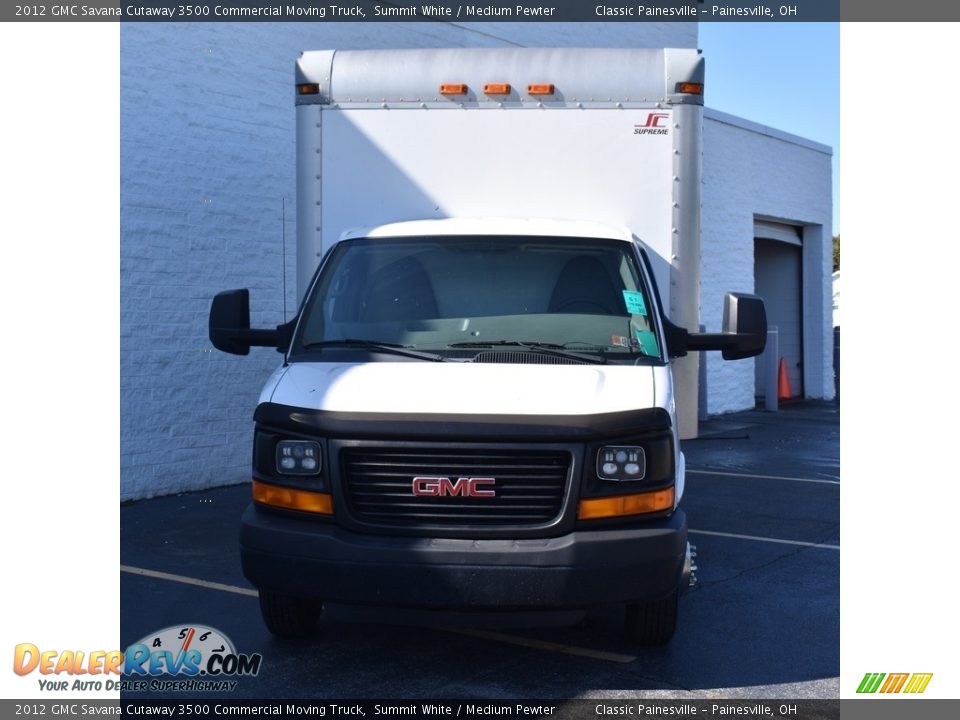 2012 GMC Savana Cutaway 3500 Commercial Moving Truck Summit White / Medium Pewter Photo #4