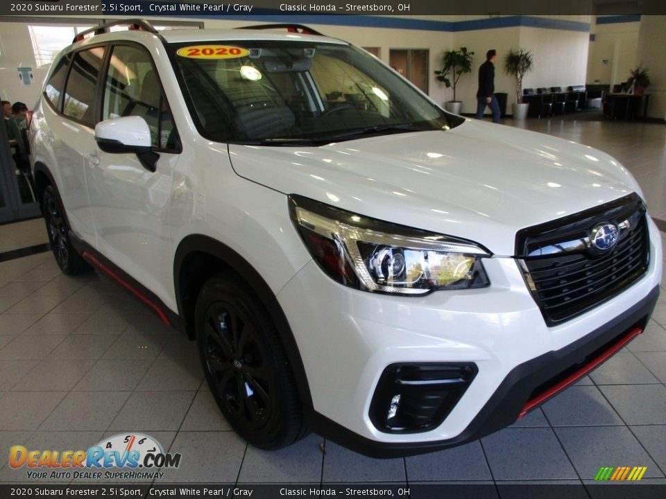 2020 Subaru Forester 2.5i Sport Crystal White Pearl / Gray Photo #3