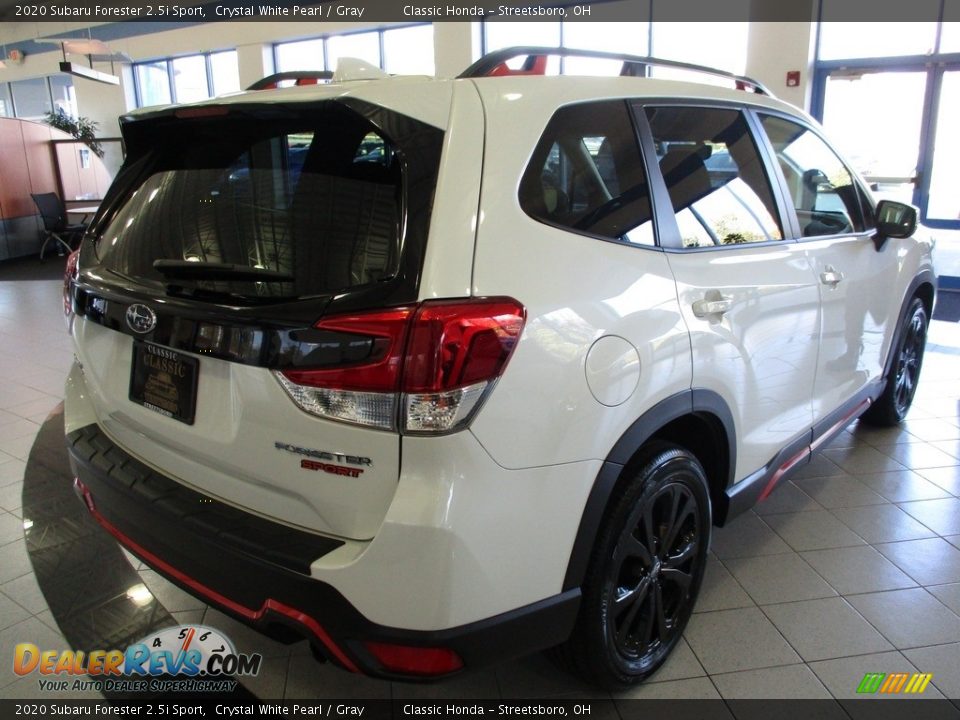 2020 Subaru Forester 2.5i Sport Crystal White Pearl / Gray Photo #8