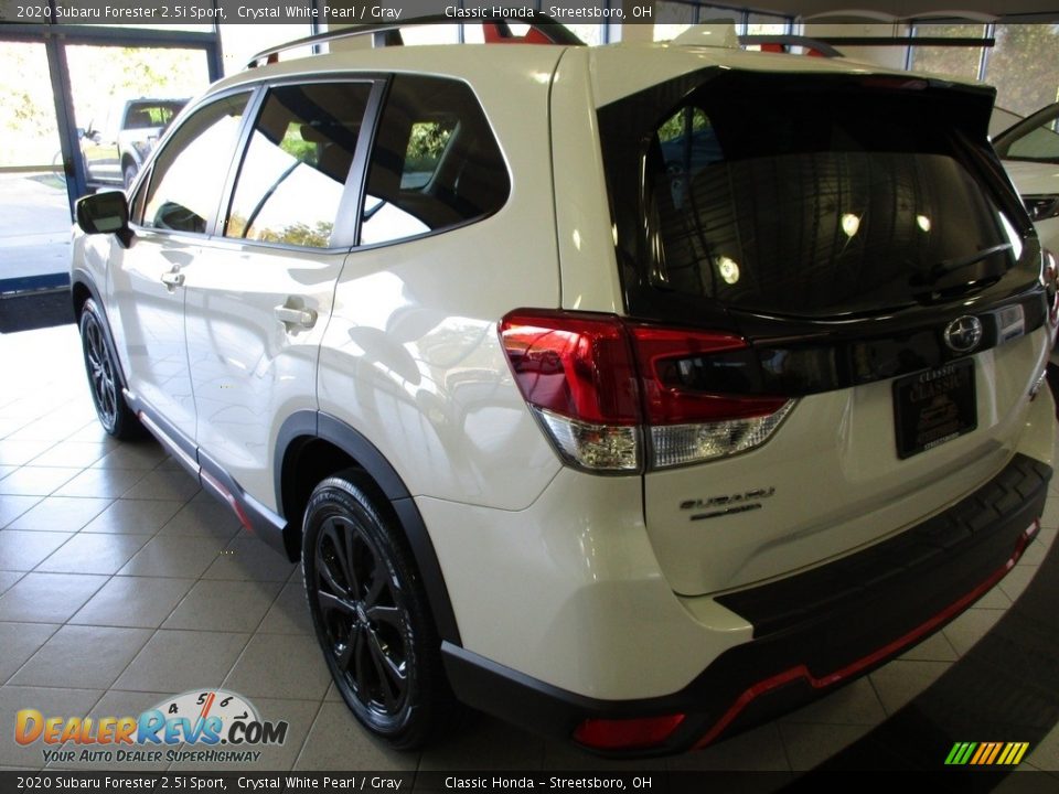 2020 Subaru Forester 2.5i Sport Crystal White Pearl / Gray Photo #10