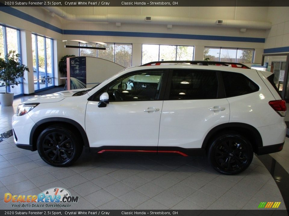 2020 Subaru Forester 2.5i Sport Crystal White Pearl / Gray Photo #11