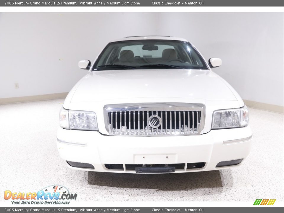 2006 Mercury Grand Marquis LS Premium Vibrant White / Medium Light Stone Photo #2