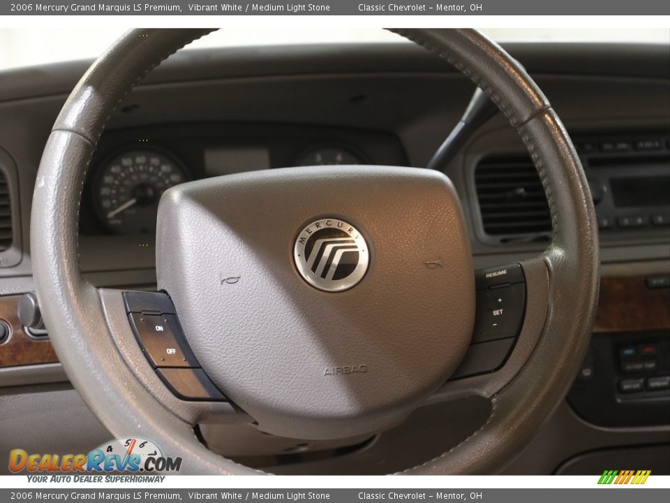 2006 Mercury Grand Marquis LS Premium Steering Wheel Photo #7