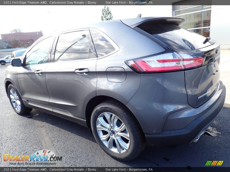 2021 Ford Edge Titanium AWD Carbonized Gray Metallic / Ebony Photo #3