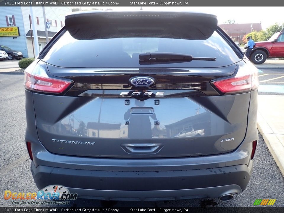 2021 Ford Edge Titanium AWD Carbonized Gray Metallic / Ebony Photo #4