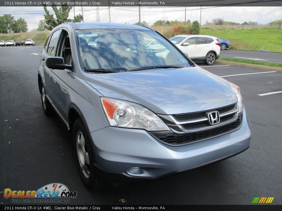 2011 Honda CR-V LX 4WD Glacier Blue Metallic / Gray Photo #5