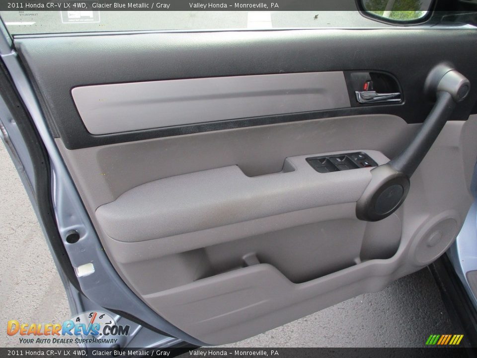 2011 Honda CR-V LX 4WD Glacier Blue Metallic / Gray Photo #8