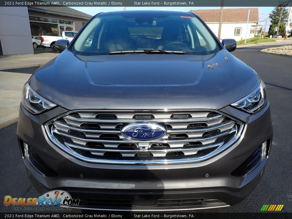 2021 Ford Edge Titanium AWD Carbonized Gray Metallic / Ebony Photo #9