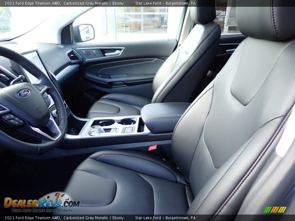 2021 Ford Edge Titanium AWD Carbonized Gray Metallic / Ebony Photo #10
