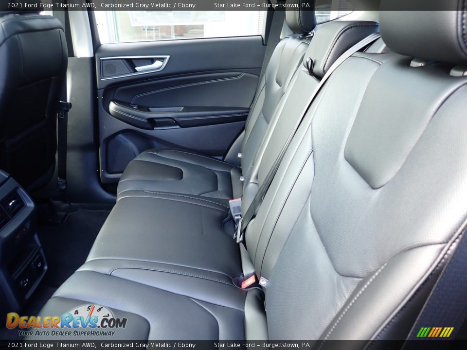 2021 Ford Edge Titanium AWD Carbonized Gray Metallic / Ebony Photo #11