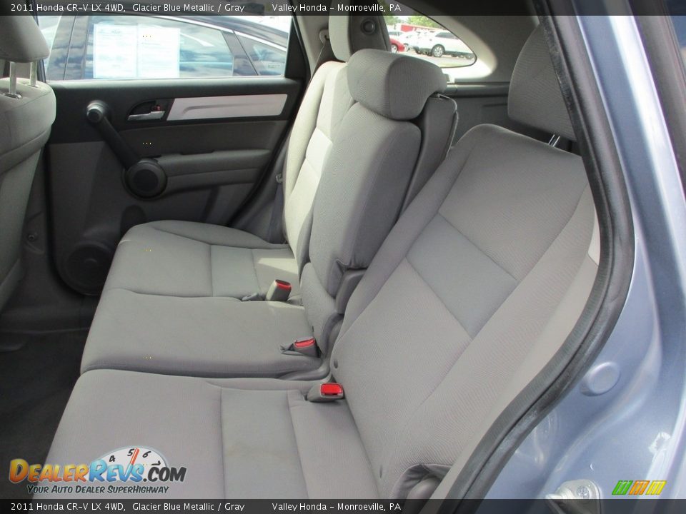 2011 Honda CR-V LX 4WD Glacier Blue Metallic / Gray Photo #13