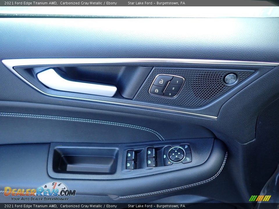 2021 Ford Edge Titanium AWD Carbonized Gray Metallic / Ebony Photo #14