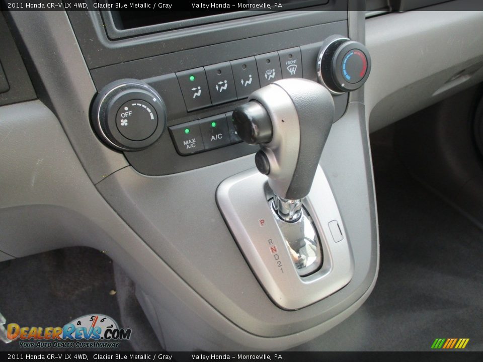 2011 Honda CR-V LX 4WD Glacier Blue Metallic / Gray Photo #15