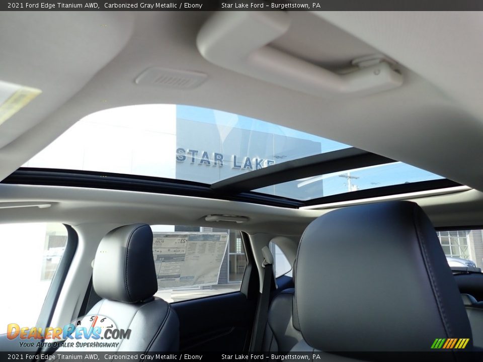 2021 Ford Edge Titanium AWD Carbonized Gray Metallic / Ebony Photo #17
