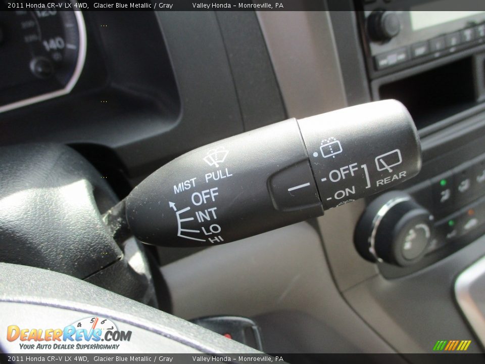 2011 Honda CR-V LX 4WD Glacier Blue Metallic / Gray Photo #18