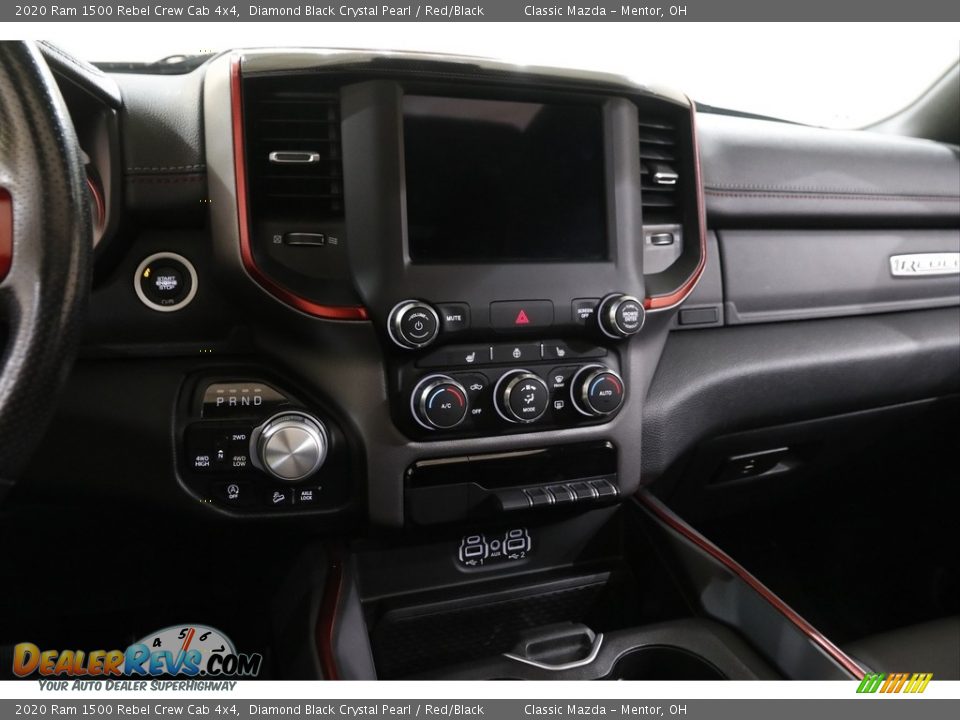 2020 Ram 1500 Rebel Crew Cab 4x4 Diamond Black Crystal Pearl / Red/Black Photo #9