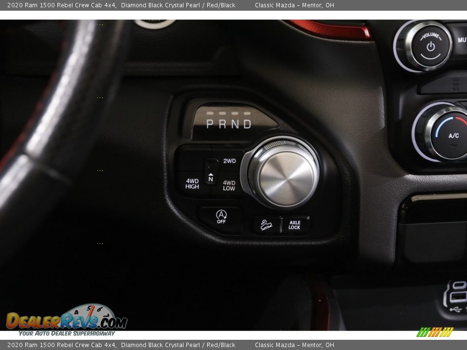 2020 Ram 1500 Rebel Crew Cab 4x4 Diamond Black Crystal Pearl / Red/Black Photo #10