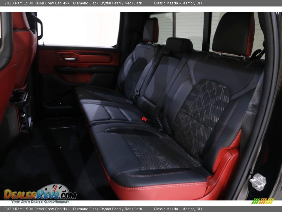 2020 Ram 1500 Rebel Crew Cab 4x4 Diamond Black Crystal Pearl / Red/Black Photo #18