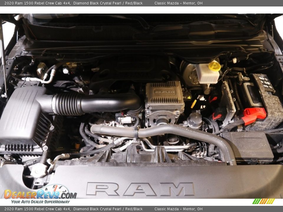 2020 Ram 1500 Rebel Crew Cab 4x4 Diamond Black Crystal Pearl / Red/Black Photo #20