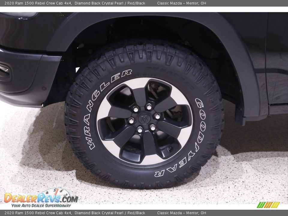 2020 Ram 1500 Rebel Crew Cab 4x4 Diamond Black Crystal Pearl / Red/Black Photo #21