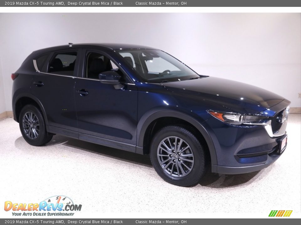 2019 Mazda CX-5 Touring AWD Deep Crystal Blue Mica / Black Photo #1