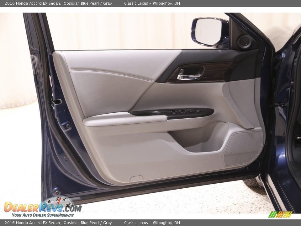 2016 Honda Accord EX Sedan Obsidian Blue Pearl / Gray Photo #4